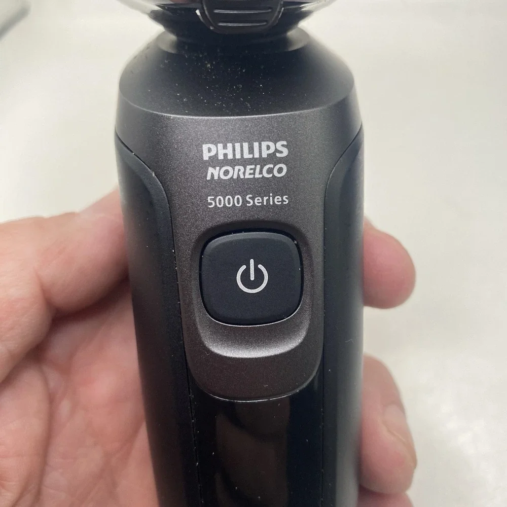 Philips S5966 Norelco Aquatouch Rechargeable Electric Shaver TESTED NO CHARGER A